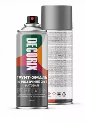 Грунт-эмаль по ржавчине 3 в 1 "Decorix" матовая