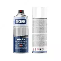 Аэрозольная акриловая эмаль "DECORIX" для радиаторов отопления+125С