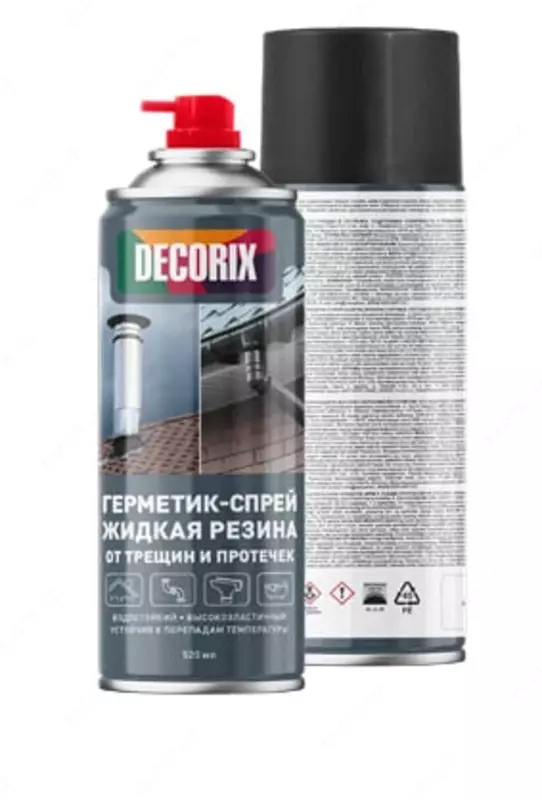 Aerozol plomba (suyuq kauchuk) "Decorix" bitum asosi