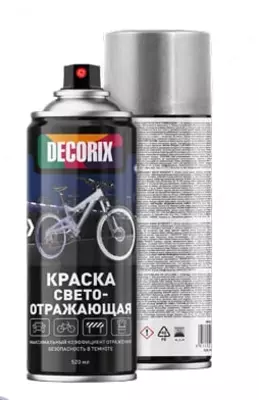 Aerozolli akril bo'yoq "DECORIX" aks ettiruvchi