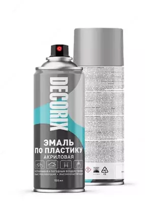 520 ml uchun aerozolli akril emal "DECORIX" (Asortiment)
