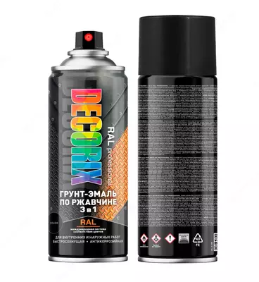 Aerozolli primer-zang ustiga emal 3 dan 1 ta RAL "DECORIX" PROFESSIONAL