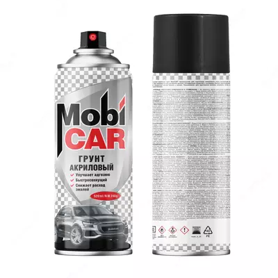 Аэрозольный акриловый грунт "Mobi CAR" антикоррозийный