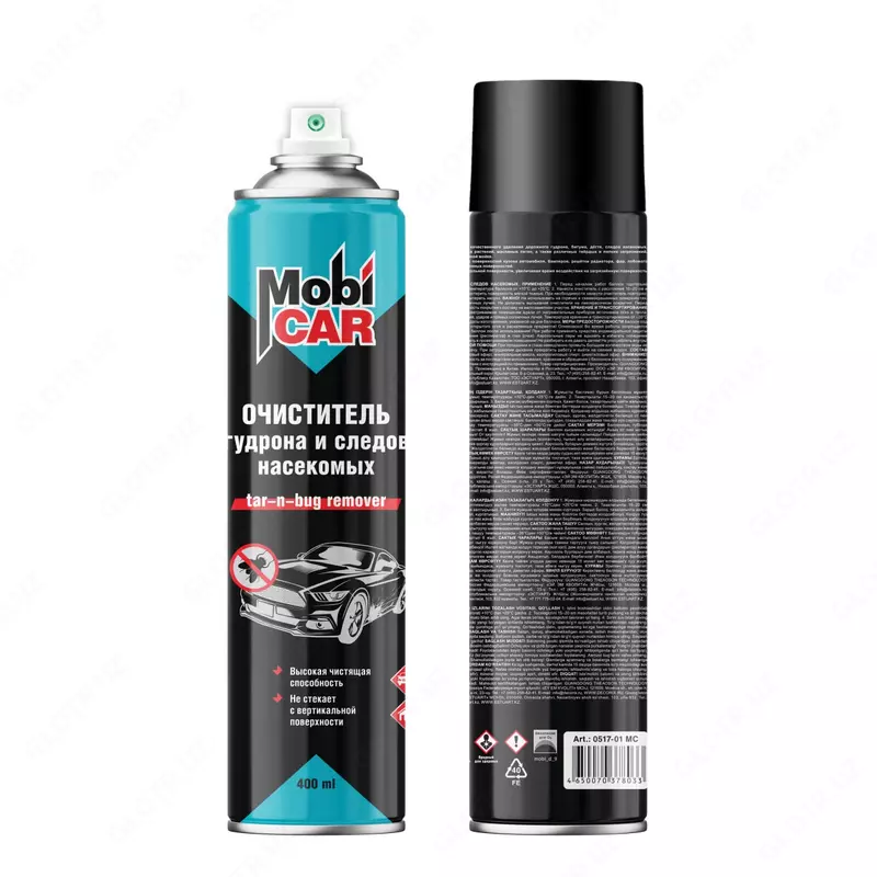 Аэрозольный очиститель гудрона и следов насекомых "MobiCAR" 0517-01 MC