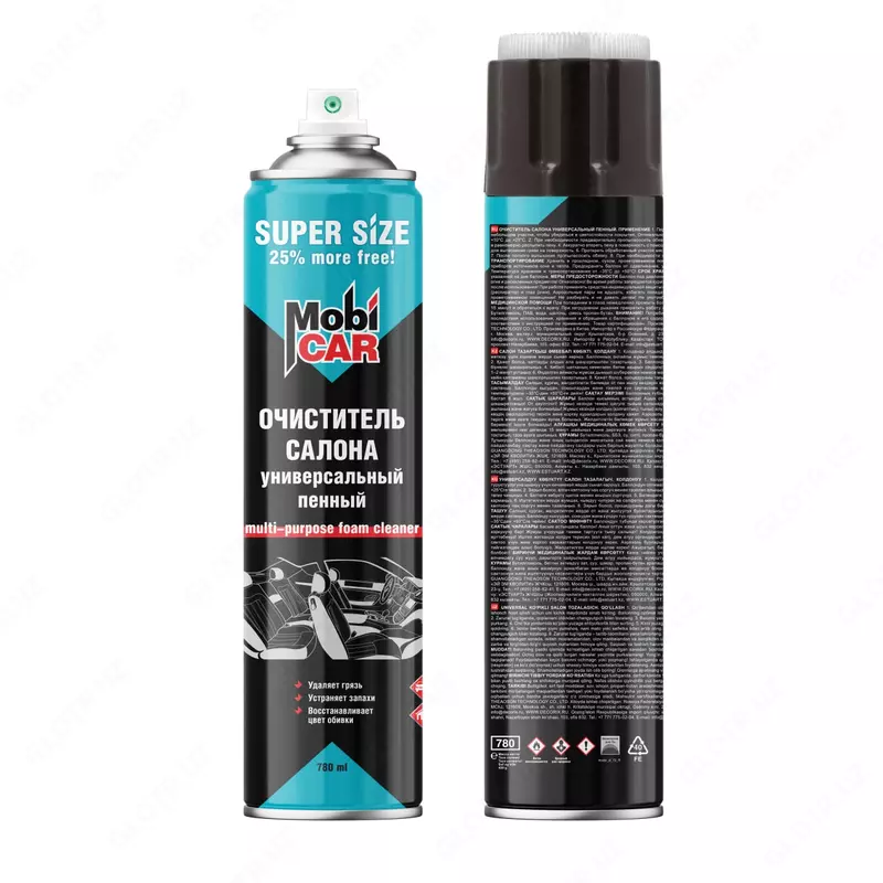MobiCAR universal aerozolli ichki tozalash vositasi