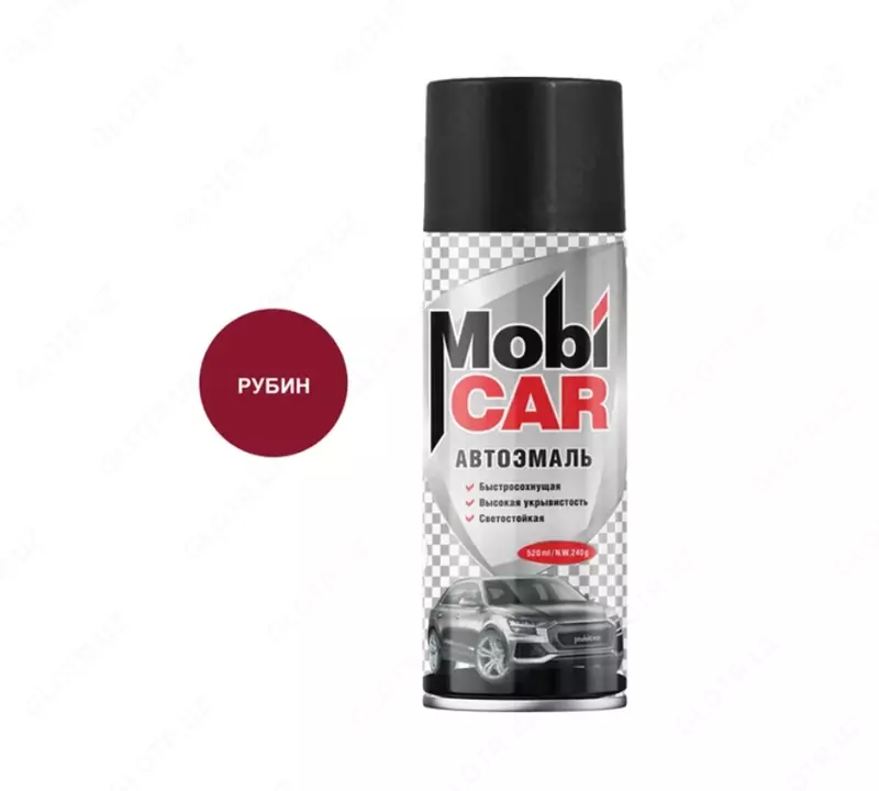Автоэмаль «Mobi CAR» цвета рубин