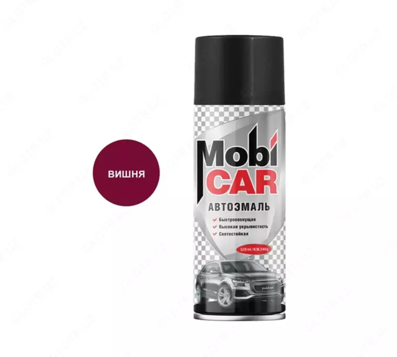 Автоэмаль «Mobi CAR» цвета вишня