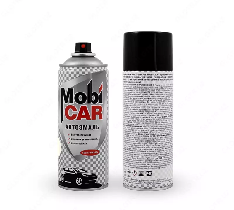 Автоэмаль «Mobi CAR» белого цвета - по запросу