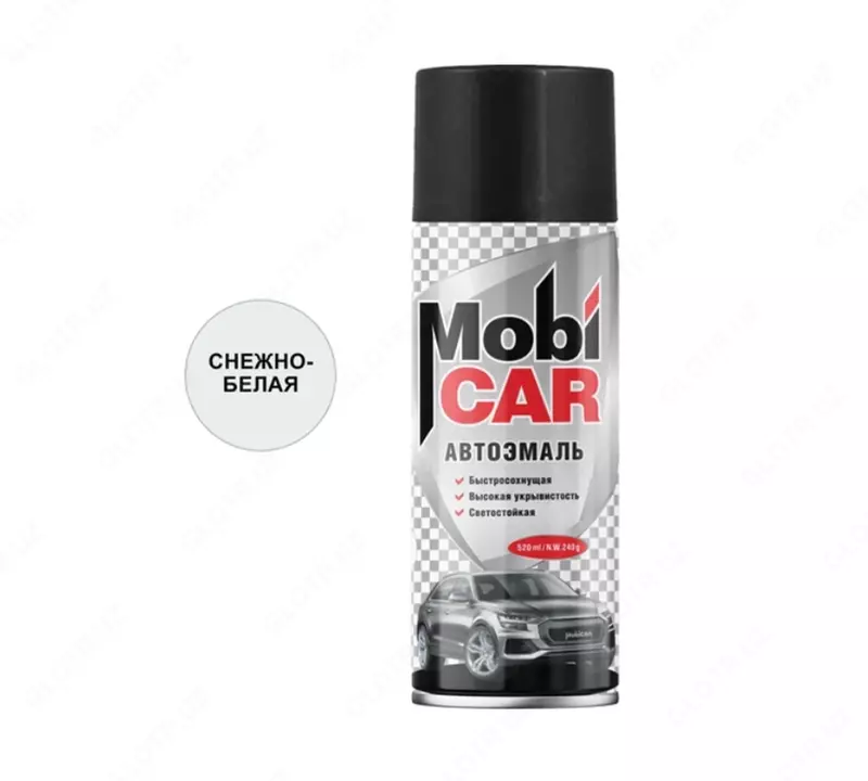Автоэмаль «Mobi CAR» снежно-белого цвета