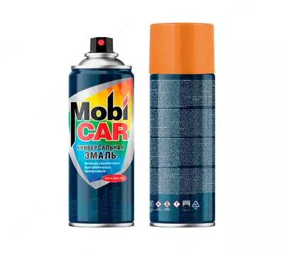 Универсальная эмаль чистая оранжевая глянцевая Mobi CAR