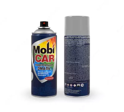 Универсальная эмаль «Mobi CAR» сигнальный серый глянцевый