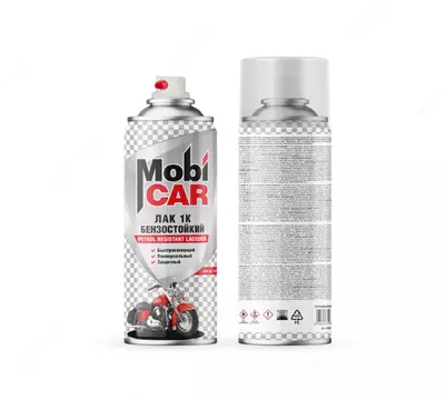 Лак 1К бензостойкий бесцветный глянцевый «Mobi CAR»