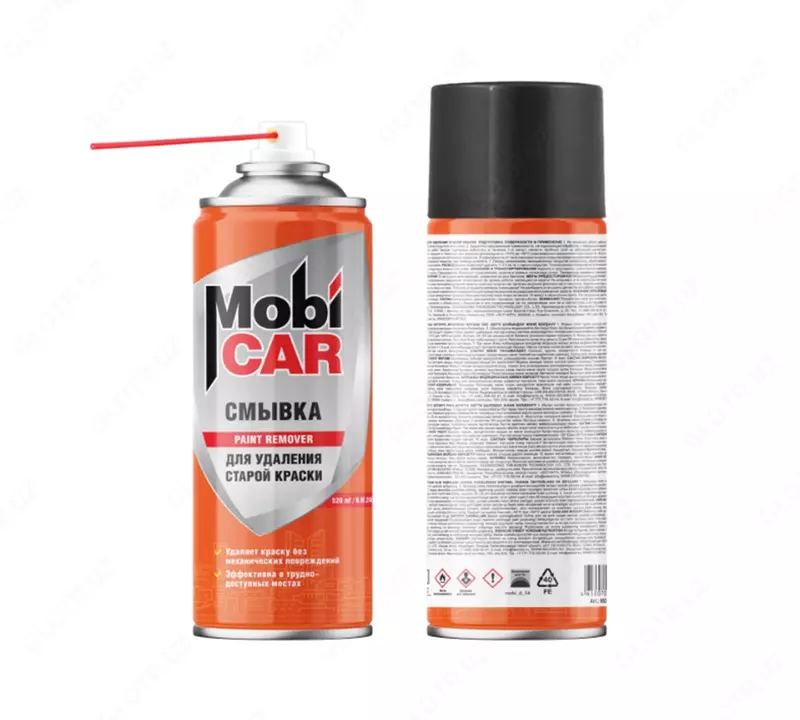 Eski bo‘yoqni olib tashlash uchun aerosol Mobi CAR (520 ml) - по запросу