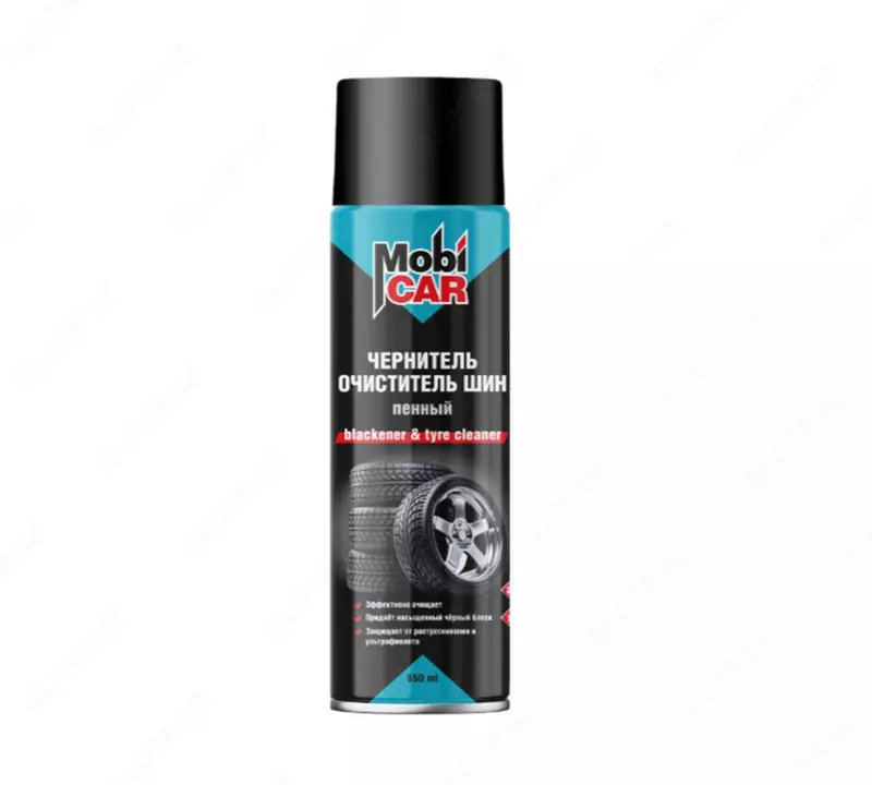 Чернитель-очиститель шин пенный