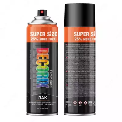 Аэрозольный акриловый лак "DECORIX" 0139-32 DX PROFESSIONAL