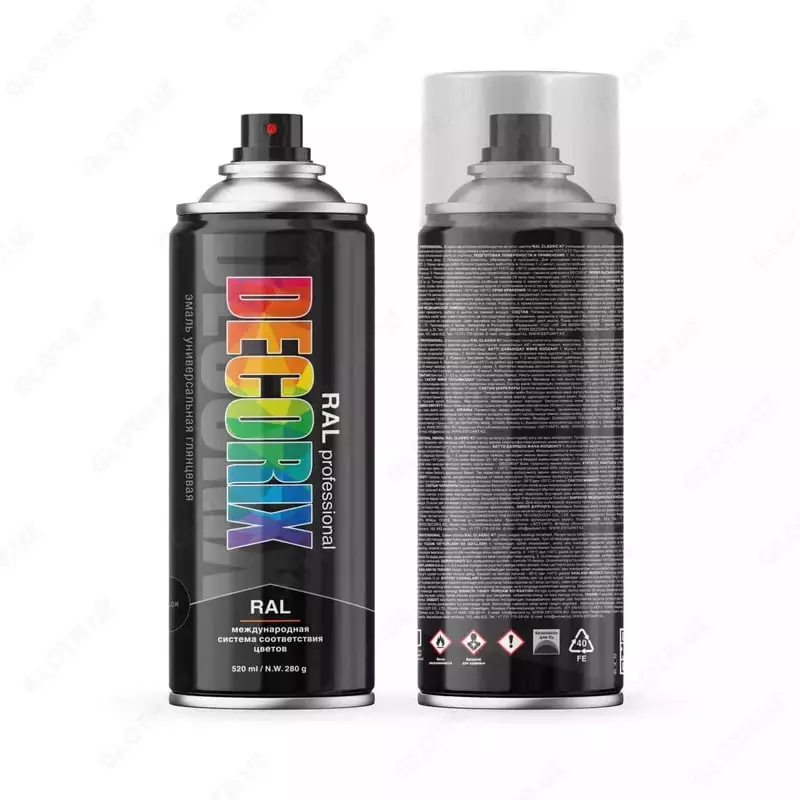 Аэрозольная акриловая эмаль "DECORIX" RAL Professional