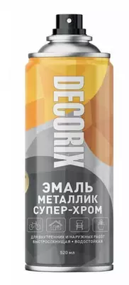 Super xrom metall effektli Decorix akril aerozol emaye