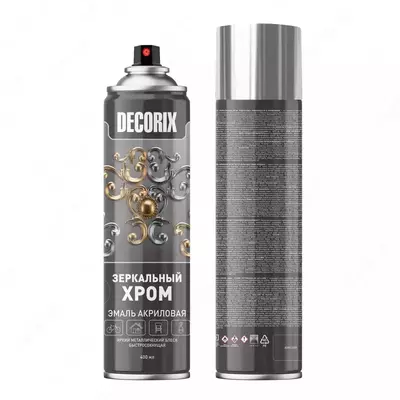 Ko'zgu xrom effektiga ega "DECORIX" akril emal