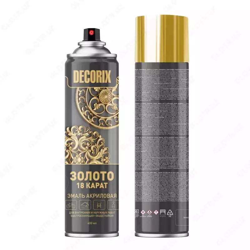 DECORIX 18K oltin akril emal aerozoli