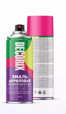 Акриловая эмаль "DECORIX" флуоресцентный эффект