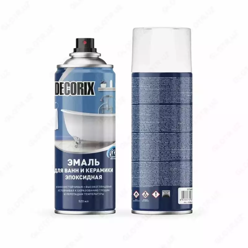 Vanna va keramika uchun aerozol epoksi emal "DECORIX" 0156-21 DX