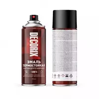 Аэрозольная эмаль для металла "DECORIX" термостойкая +400°С полуглянцевая