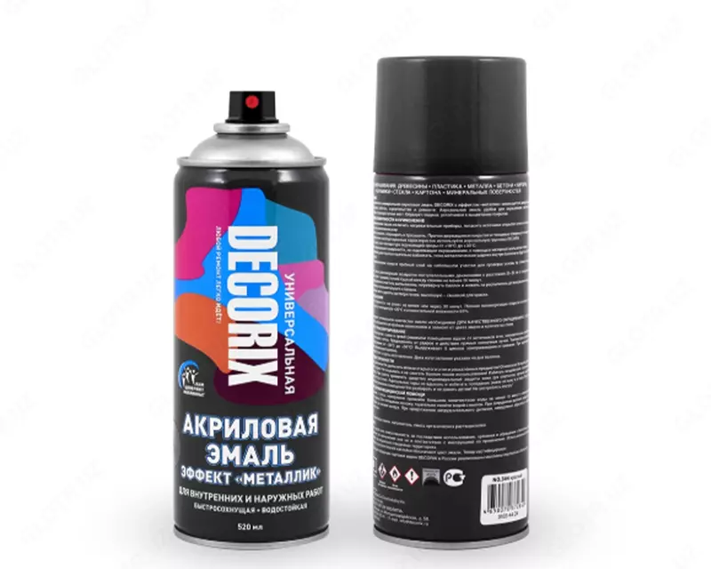 Эмаль с эффектом "металлик" черный