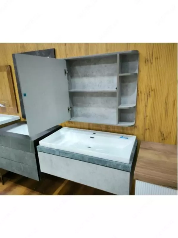  Раковина с тумбой R78857-90M с зеркалом - 