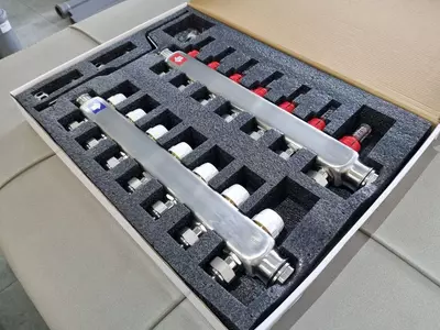 534 100 сум / шт Расходомерный коллектор отопления (3-вых.)