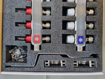 Iste'mol o'lchar isitish kollektori (7-chiqish.) THERMOTEC