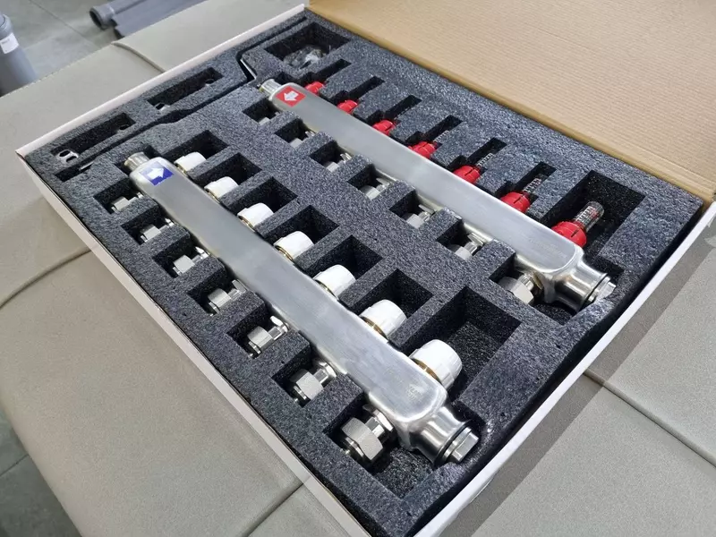 Расходомерный коллектор отопления (10-вых.) Только в розницу