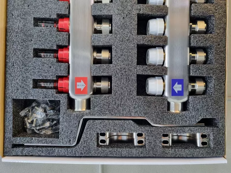 Расходомерный коллектор отопления (12-вых.) THERMOTEC