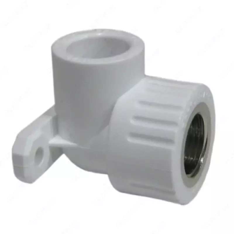 Угольник полипропиленовый (ушастик) "РосТурПласт" D25 мм х 1/2" в/р