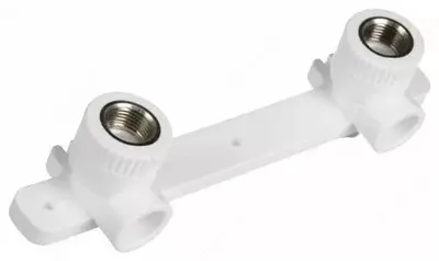 Двойной угольник (ушастик) ППР "РосТурПласт" D20 мм х 1/2" в/р