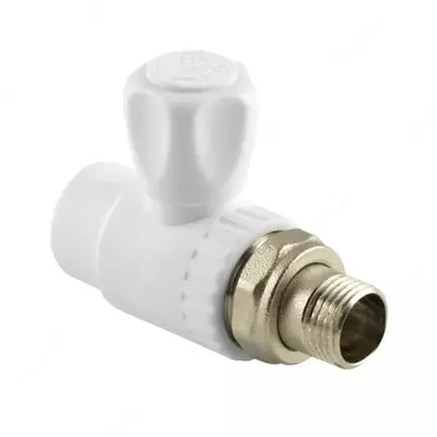 Кран шаровой (для радиатора) "РосТурПласт" PP-R D 20 мм