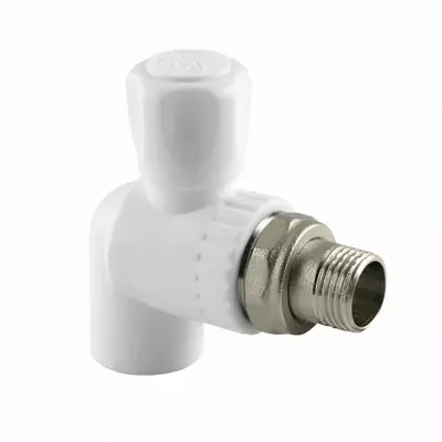 Кран шаровой (для радиатора) "РосТурПласт" PP-R D 20 мм