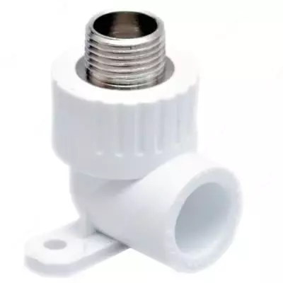 Угольник полипропиленовый (ушастик) "РосТурПласт" D25 мм х 3/4" н/р