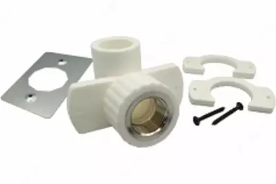 Угольник полипропиленовый (ушастик) для гипсокартона "РосТурПласт" D20 мм х 1/2" в/р - 39 191.7 сум / шт