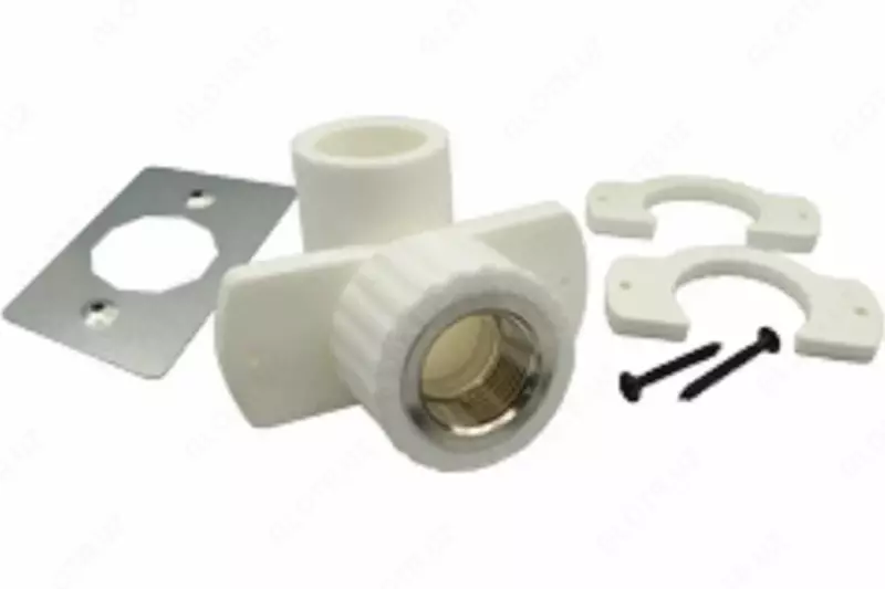 "RosTurPlast" gipsokarton uchun polipropilen kvadrat (quloqli) D20 mm x 1/2" in/r - 39 359 so'm