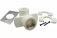 "RosTurPlast" gipsokarton uchun polipropilen kvadrat (quloqli) D20 mm x 1/2" in/r - 39 359 so'm