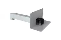 Парапетная воронка с листвоуловителем и отводом VC-PVC 100x100x650