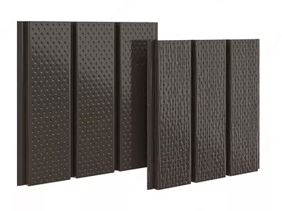 Металлический сайдинг AQUASYSTEM  софит тройной  с полной перфорацией  стальной  PE-полиэстер