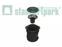 Дождесборник Spark круглый пластиковый с решеткой водоприемной пластиковой кл. А15