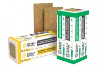  Каменная вата для вент-фасада Basalt Wool Vent-Pro 80 мм bazalt - 