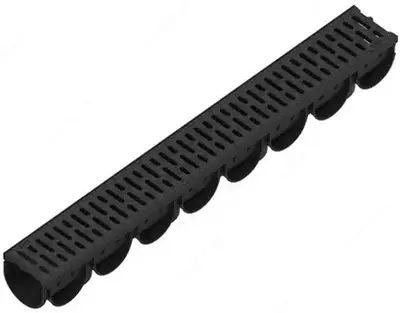 Лоток водоотводный Spark ЛВ–07.09.09-ПП пластиковый с решеткой ячеистой пластиковой кл. А (комплект)