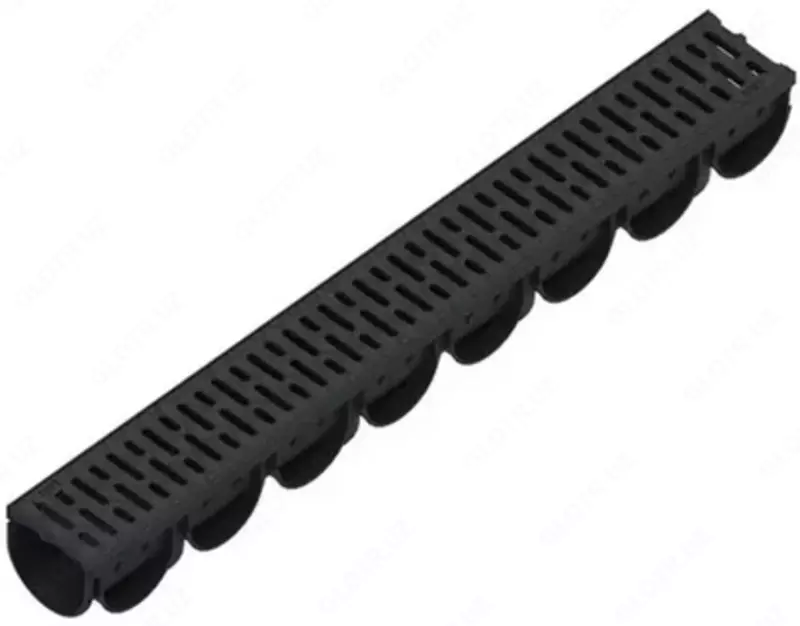 Лоток водоотводный Spark ЛВ-10.14.07-ПП пластик. с реш. щелевой чугун. кл. А (компл.) 088031