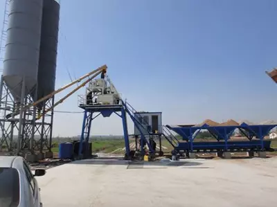 Бетонный завод Модель HZS 75 Оптом и розница