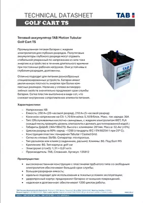 Тяговые аккумуляторы моноблоки 6В