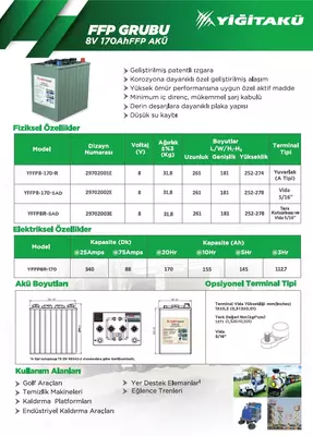 Полутяговые аккумуляторные моноблоки 8В