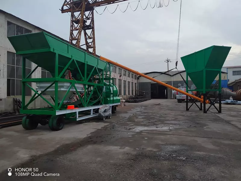 YZM60 мобилный бетон завод